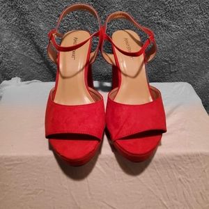 Ashley Stewart heeled strappy sandals